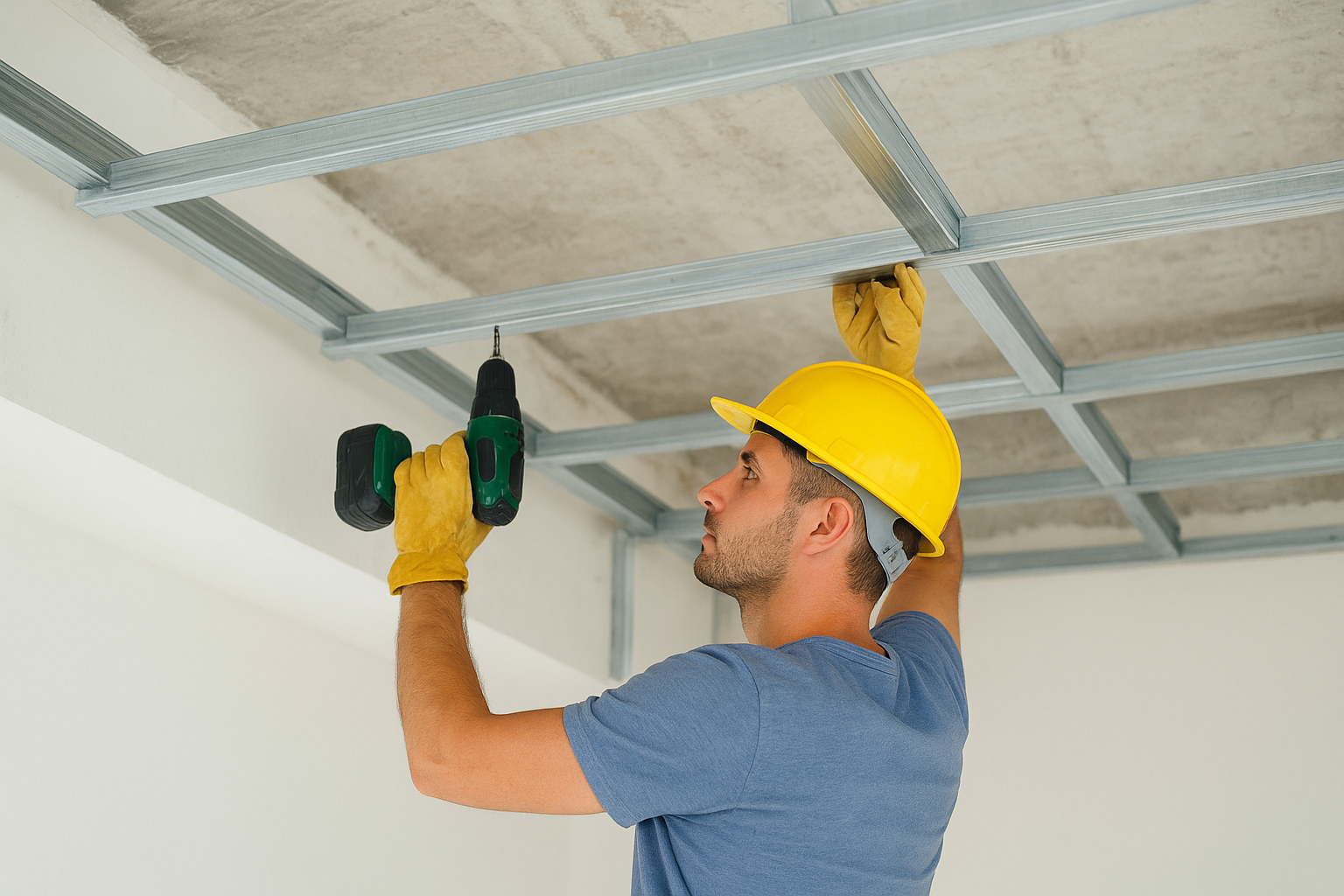 زیرسازی سقف کاذب با پروفیل گالوانیزه | نکات نصب، مزایا و طول عمر سقف